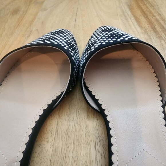 Isaac Mizrahi D’Orsay Black Suede/Studded Pointed Toed Flats Womens Sz 7.5 - Picture 11 of 13